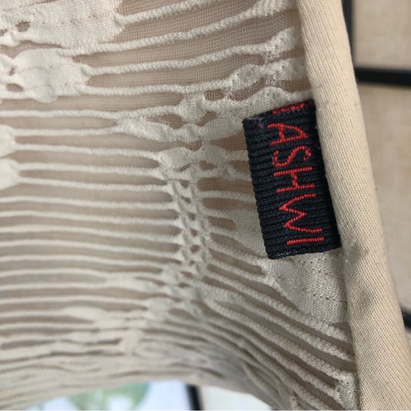 Floral Mesh Fitted Shirt. Women’s Sexy Sheer Tee. Size Small/Medium. - Picture 5 of 8